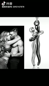 ฝีมือปราณีตสร้อยคอตุ้มโดดเด่นคอโรแมนติกสร้อยคอคู่รักเหมาะสำหรับการแสดงความรัก