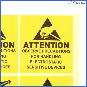 【jianzhanqinl】 40Pcs Caution Sticky Sticker Adhesive Warning Label ESD Static Sensitive Device