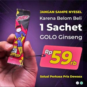 Mister Golo Ginseng Pria Perkasa Meningkatkan/Penambah Kuat Tahan Lama Pria Durasi Di Ranjang
