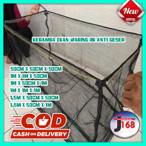Juragan168 - Termurah Berkualitas Keramba Ikan ukuran kecil waring jaring RK Double Track triple Track anti geser siap pakai 50cm x 50cm x 50cm
