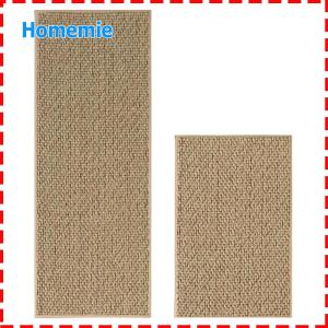 Kitchen & Table Linen Stylish Linen-Look Floor Mat Non-slip Woven Rug for Kitchen Protection