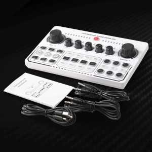 LEEDOAR Mixer Audio External Sound Card Live Bluetooth 15 Effects Studio Rekaman Profesional Streaming X50 - 7RSKDYWH