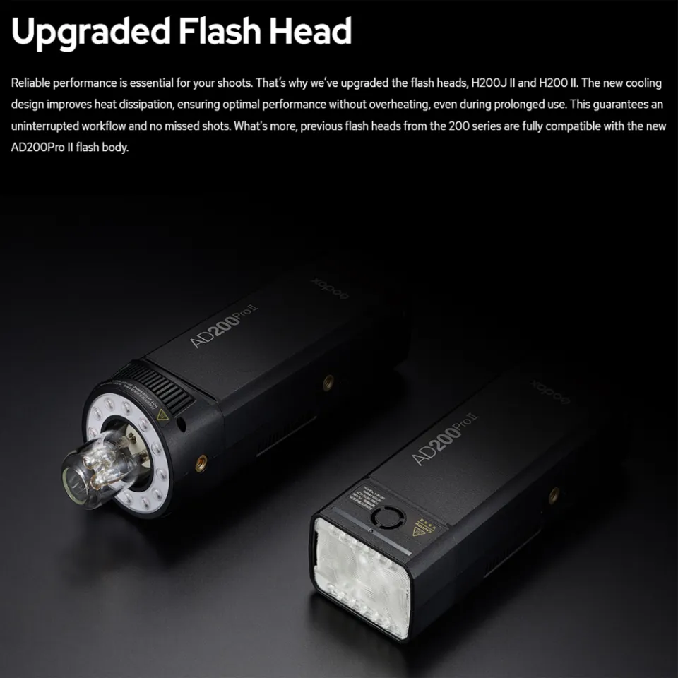 Godox AD200PRO II 200W TTL Outdoor LED Pocket Flash Bi-Color