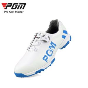 PGM mens Golf shoes for men and males for sports sneakers for Golf sports Non-slip waterproof Rotating button shoelace breathable