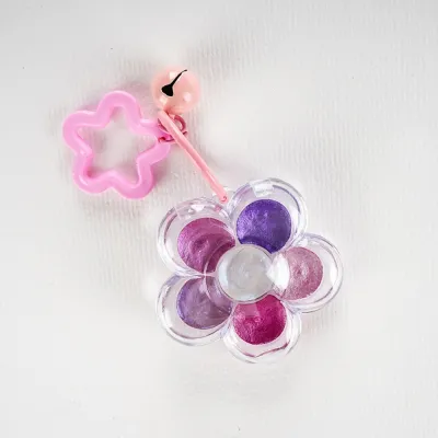 NISANM Flower Design Watercolor Pigment Set Mini Size Pearlescent Finish Watercolor Paint Portable 6 Colors Painting Set Painting