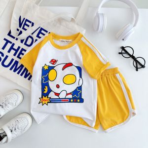 Bộ Cộc Tay Minky Mom Vải Cotton Mặc Hè Cho Bé Trai Bé Gái 8-27kg Thiết Kế Áo Raglan Quần Bo TN-IN171