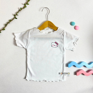 BOBOHO - ATASAN KAOS ANAK PEREMPUAN LENGAN PENDEK LOKAL / T-SHIRT GAYA CASUAL / KAOS ANAK