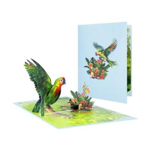 3D Bird Flower Greeting with Matching Envelope 3D Mother’s Day Greeting for Mother’s Day Teacher Appreciation