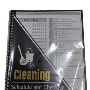 Công cụ quản lý hóa đơn với các phần được phân loại để theo dõi chi phí cố định và biến đổi hoặc danh sách kiểm tra lịch trình làm sạch