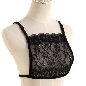 Lace Wearable Mock Camisole Bra Wrapped Chest Overlay Modesty Cover Vest Women Cleavage Cover Tube Top Underwear Gift