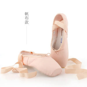Ballet Dance Shoes Child and  Ballet Pointe Shoes Professional with Ribbons Shoes Woman Zapatos Mujer Sneakers Women Girls