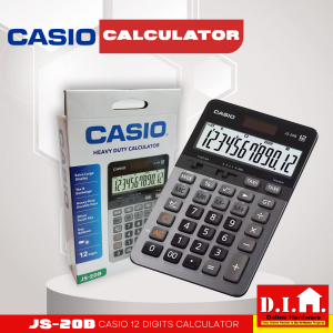 Do It Home CASIO JS-20B 12 Digits Calculator Compact Desk Type