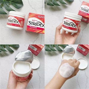 Stridex Salicylic Acid Miếng Tẩy Trang 55 Miếng - Chiết Xuất Acid Salicylic 0.5%-2% Loại Bỏ Dầu Thừa & Tế Bào Chết Làm Sạch Sâu & Giảm Mụn Ẩn Se Khít Lỗ Chân Lông Giảm Mụn Đầu Đen & Sần Sùi