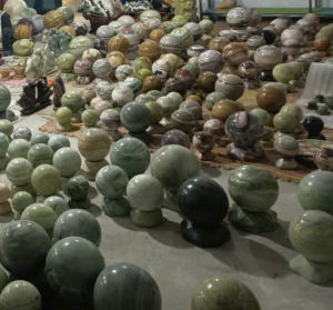 Quả Cầu đá phong thủy đường kính 10->20cm