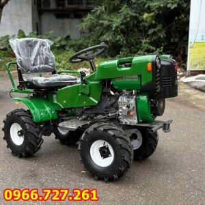 4️⃣ Máy Cày Xới Đất Mini 2 Cầu Turbo 18HP TBL198 – Chuyên Ruộng Lúa & Vườn