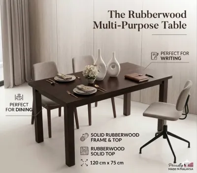 Affordable Walnut Elegant Dining Table 120 x 75 CM