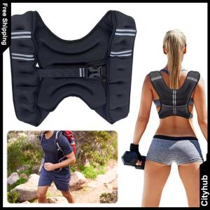 Vest 5KG Body Weight Vests with Reflective Stripe Body Weight Vest Exercise Set for Strength Training Jogging Cardio Weight Loss