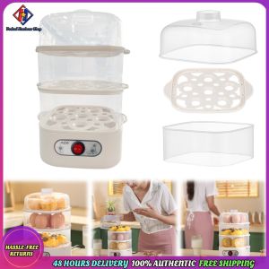 Vodool Two/Three-Layer Automatic Mini Steamer 6 Eggs Breakfast Cooking Egg Steamer Egg Cooker Breakfast Machine Kitchen Cooking Tool