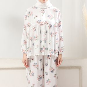Lalucuku Series Larisa Pajamas Piyama Tie Dye/Set Baju Tidur Wanita Lengan Panjang