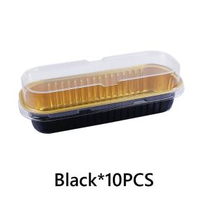 【5/10 PCS】Gold Aluminum Foil Tin Paper Box Disposable Barbecue Pot Lunch Box Oven Tray Takeaway Packaging Kitchen Supplies Foil-Box