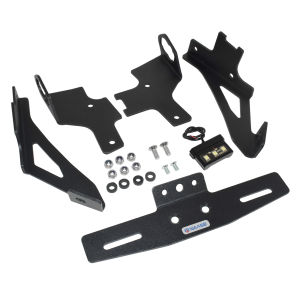 Black Motorcycle LED Light Rear License Registration Plate Frame Holder Bracket Tail Tidy Fender Eliminator For KAWASAKI Z 650 RS Z650RS ER650 2022 2023 2024