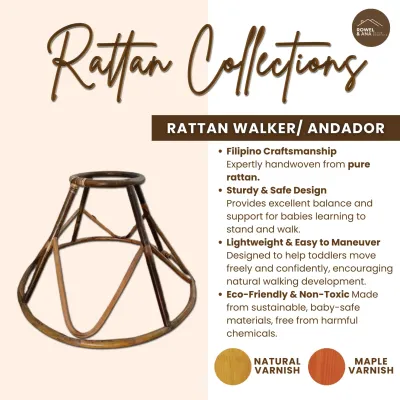 Rattan Andador/ Rattan Walker for Babies and Toddlers