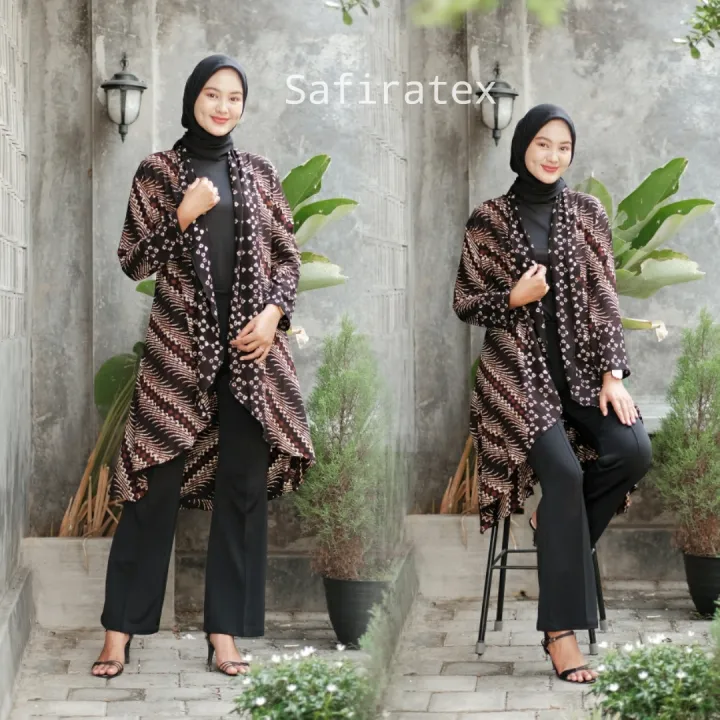 Cardigan batik 2024 wanita modern