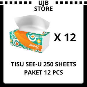 Tisu See-U Facial 250 sheets Tisue See-U Tissue Paket 12 Pcs