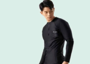 Đồ bơi Nam đi biển 2 mảnh quần đùi 2 lớp áo tay dài dáng thể thao năng động JYSWMST  MS-09