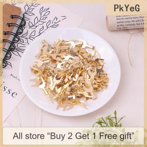 [COD] PkYeG Tool 100Pcs Pack 3.2 4.2 5.2 6.2MM U-Shaped Brass Cable Grounding Lug Connector