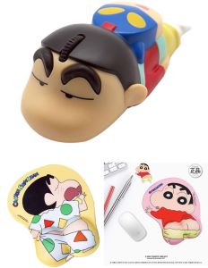 Wireless Mouse Pad Shinchan - เมาส์ชินจังก้นเด้ง 3D, ลิขสิทธิ์เกาหลี, น่ารักมากจ้า