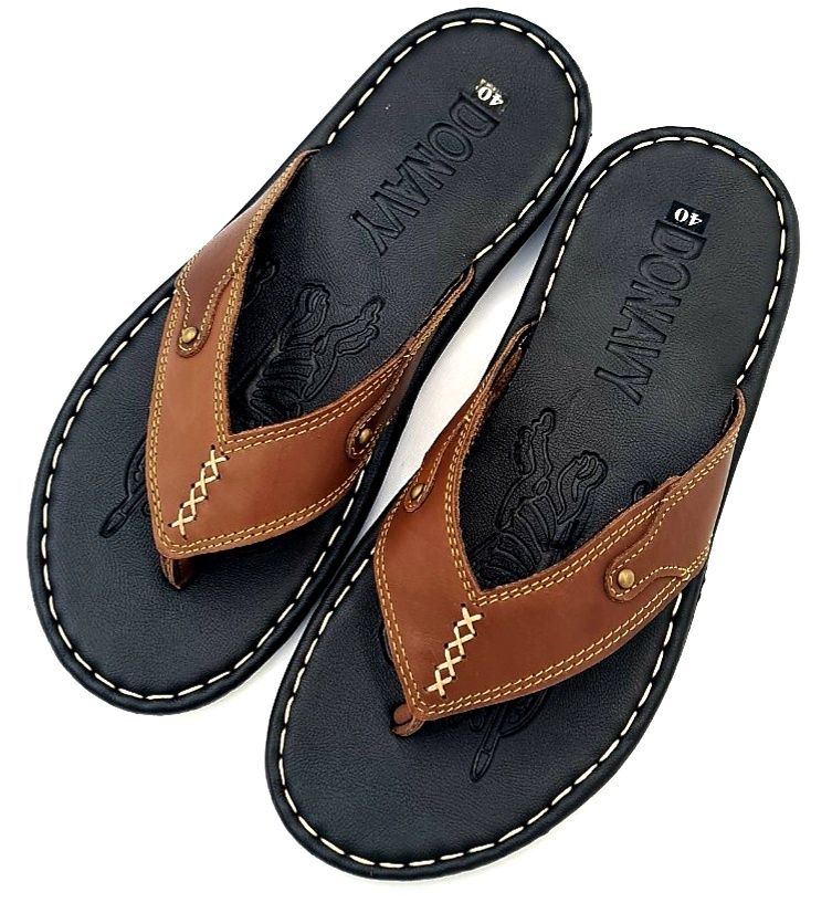 100% Genuine Cow Leather Toe Slippers, High Quality Mens Shoes 12 Months Warranty Shop Kinson. 