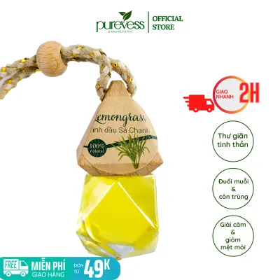 Tinh dầu sả chanh treo xe ô tô tinh dầu thơm phòng – Purevess gian hàng chính hãng