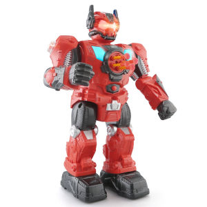 Đồ chơi Robot siêu nhân điều khiển nhiều chế độ di chuyển đi lại bắn tên đèn Led và âm thanh vui nhộn