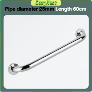 CozyNest Adjustable Stainless Steel Safety Grab Bar 30cm/40cm/50cm/60cm - Elegant Bathroom Shower Handrail