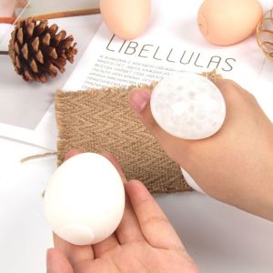 OURTOUR TPR Egg Squeeze Toys Random Color Soft Squeeze Stress Ball Funny Slow Rebound Fidget Sensory Toys for Kids Adults