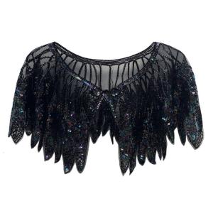 ผ้าคลุมไหล่ปักเลื่อมสำหรับเจ้าสาวและตอนเย็นชุดเดรสปาร์ตี้ชุดอุปกรณ์เครื่องแต่งกายงานอีเวนท์