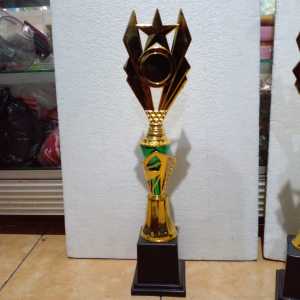 Piala Lomba Juara 1 2 3 4 (FTG BINTANG BODY HIJAU RASER) "costum" FREE STICKER (BOLEH satuan)TERMASUK SETICKER DAN FREE DESIGN