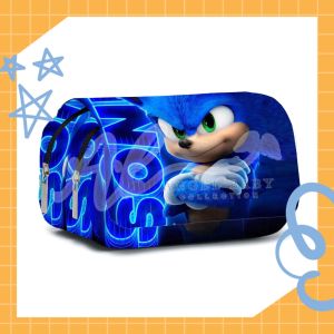Angel Baby Kids Cartoon Sonic Backpack Pencil Case Budak Beg Sekolah Pensil Case