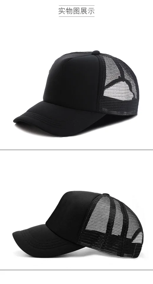 Hats men women plain mesh baseball cap adjustable snapback hats