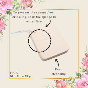 JOSEI Soft Facial Cosmetic Sponge Gentle Exfoliating Deep Cleansing [FP977]