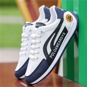 ⚡️พร้อมส่ง⚡️ รองเท้าวิ่งกีฬาผู้ชาย Forrest Gump รองเท้าผ้าใบตัวอักษรผูกเชือกรองเท้าสีขาวรองเท้าผ้าใบระบายอากาศสไตล์เกาหลีส่วนบุคคล