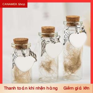 CS Pet memorial chai cho pet chó lông mèo lông lưu niệm chai lưu trữ với 3 bạc phụ kiện Pet memorial urn container