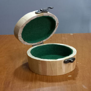 hộp tròn gỗ thông đựng đò nhỏ linh tinh