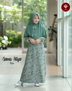 Gamis Anak Hilya Kids Plus Hijab Pita Kupu Batch 2 (usia 3-8 thn) ANV