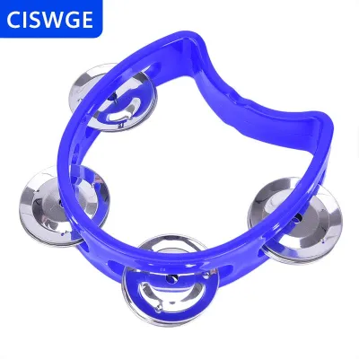 [COD] CISWGE Cầm tay Tambourine kim loại chuông nhựa Bộ gõ cho KTV bên Kid trò chơi đồ chơi