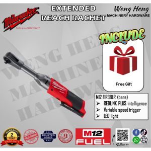 Milwaukee M12 FUEL 3/8" Extended Reach Ratchet - Model M12 FIR38LR