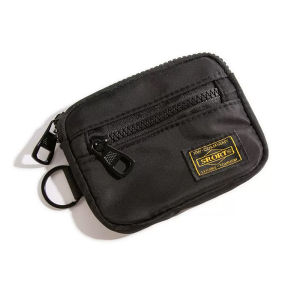 New Japanese Series Male and Female Personality Zipper Short Coin Purse Clutch Bag Coin Card Holder Mini Pocket Bag Collection