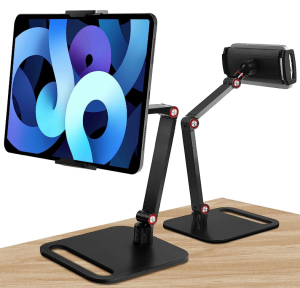 Giá đỡ điện thoại di Smart Phone Tablet Stand động kểu cánh tay robot Desk Gooseneck Aluminium Alloy Tablet Phone Stand