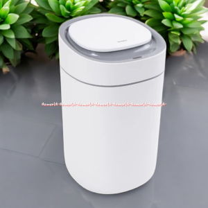 Stora 15L Intelligent Trash Bin White Tempat Sampah Sensor Slim Langsing Dilengkapi Sensor Tahan Air